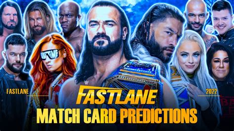 Wwe Fastlane 2023 Card Predictions Youtube