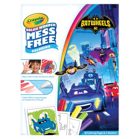 Color Wonder Mess Free Batwheels Coloring Set | Crayola