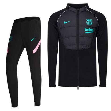 Nike Fc Barcelona Therma Strike Trainingspak Zwart Roze