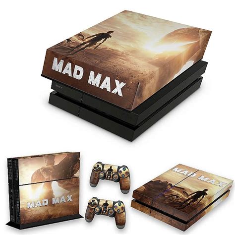 KIT PS4 Fat Skin E Capa Anti Poeira Mad Max Pop Arte Skins