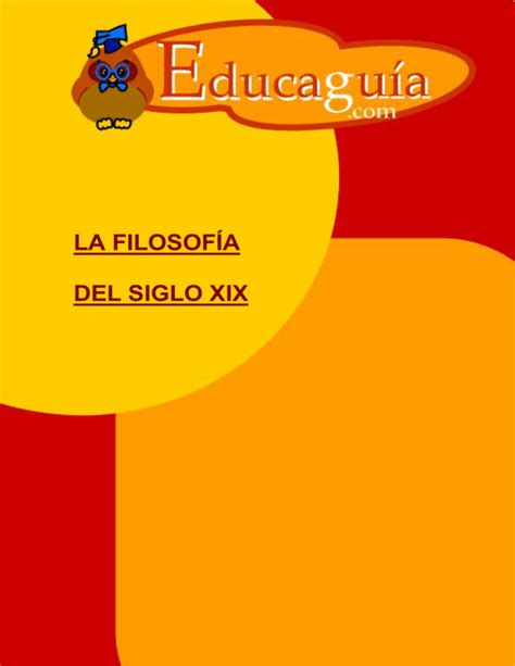 Filosofía del Siglo XIX