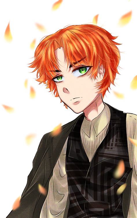 Red Hair Anime Boy Green Eyes Anime Boy Green Hair Red Eyes Otaku