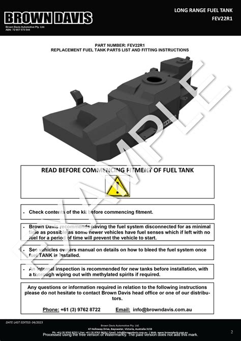 Brown Davis Volkswagen All New Amarok 2023 Present Long Range Fuel