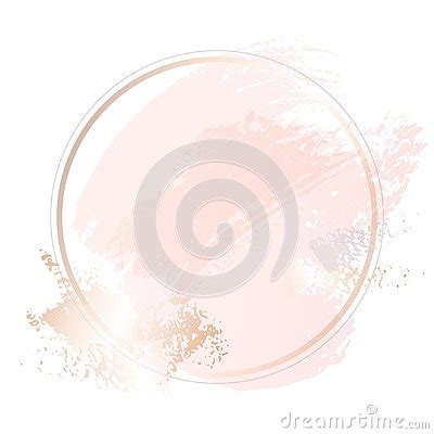 Golden Pink Nude Art Gift Frames Modern Card Design Brush Stroke