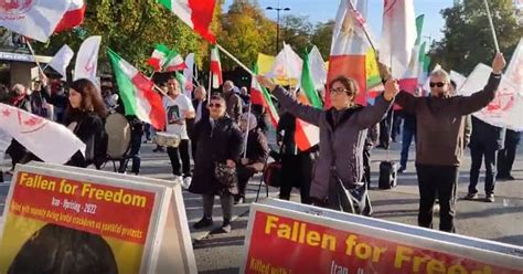 England LondonNovember 12 2022 Iranian Resistance NCRI And MEK