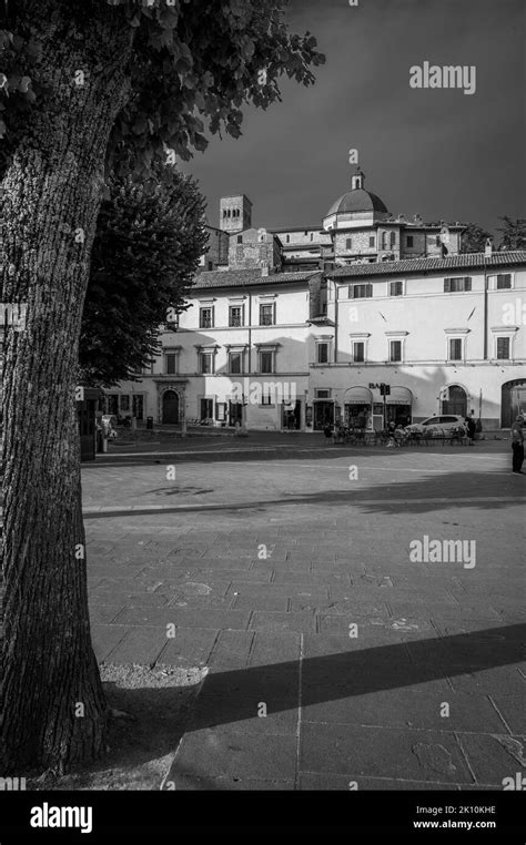 Assisi A Journey Through History And Religion Black And White Stock