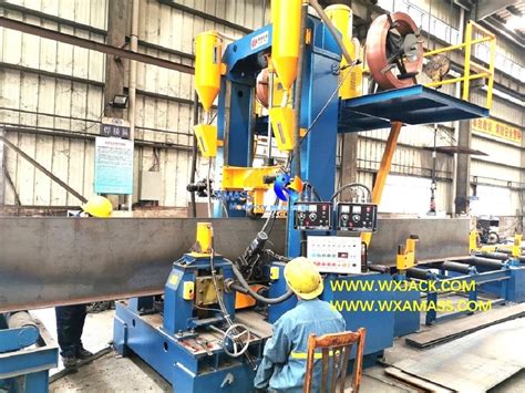 3 In 1 Assembly Welding Straightening T I H Beam Fabrication Machine