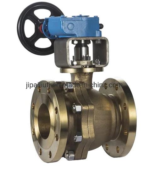 Api6d Nickel Aluminum Bronze C95800 Floating Flanged Ball Valve With Gear Operation China