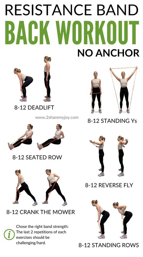 11 Resistance Band Back Exercises - 2sharemyjoy.com in 2024 ...