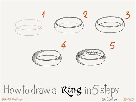 How To Draw A Ring To Rule Them All Jewelry Drawing Ring