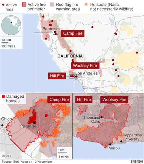 Kebakaran California Petugas Berjibaku Jinakkan Api Jumlah Korban