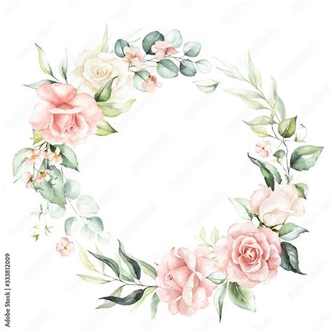 Kolekcja Zdjęć Obrazy Grafiki Wektory I Filmy Bez Tantiem Floral Wreath Etiquetas Para