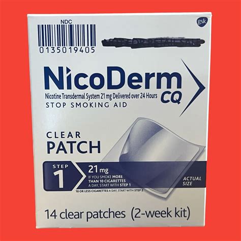 Nicoderm Cq Step Clear Nicotine Patchstop Smoking Aid Week Kit