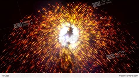 Fireworks Pinwheel Catherine Wheel Loop Stock Animation | 4279355