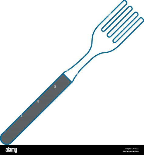 Fork Kitchen Cutlery Icon Stock Vector Image Art Alamy