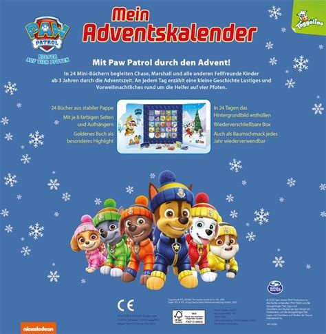 Paw Patrol Mein Adventskalender Von Buch