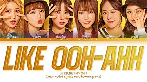 Gfriend Cover Like Ooh Ahh Original Twice Lyrics Color