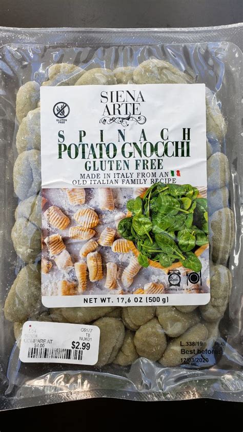 SIENA Gnocchi Di Patate Spinach Potato Gnocchi Reviews Abillion