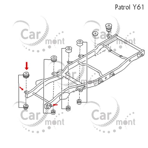 Poduszka Ramy Nissan Patrol Y Vb Cz Ci Samochodowe