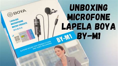 UNBOXING MICROFONE LAPELA BOYA BY M1 REVIEW E TESTE YouTube