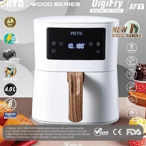 Jual Mito Af Digital Air Fryer Liter Low Watt Airfryer Digifry Af