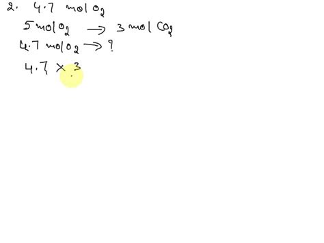 Solved For The Reaction Shown Calculate How Many Moles Of Each