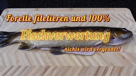 Forelle komplett grätenfrei filetieren und 100 Fischverwertung YouTube