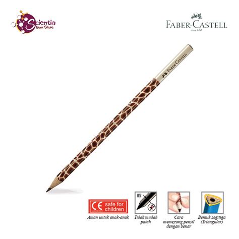 Jual Pensil Motif Giraffe Sea Dan Cow Triangular B Faber Castell