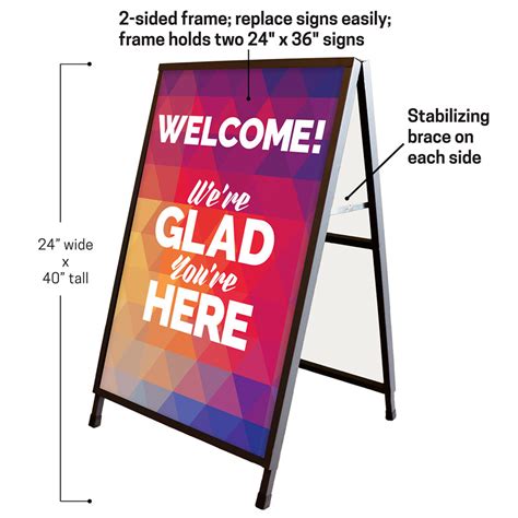 Metal Street Sign Stand Hardware - Church Banners - Outreach Marketing