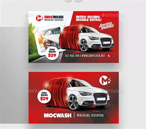 40+ Car Wash Business Card Templates | Free & Premium Downloads