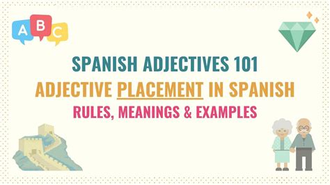 Spanish Adjectives 101 Adjective Placement In Spanish