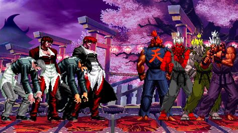 Kof Mugen Orochi Iori Team Vs Akuma Team Youtube