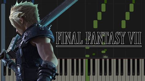 Final Fantasy Vii Theme Piano Tutorial Youtube