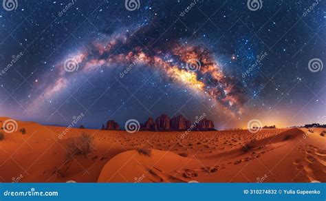 Night Sky Over Desert stock photo. Image of clear, planets - 310274832