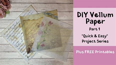 DIY Vellum Paper [Part 1] in 2024 | Vellum paper, Vellum cards, Vellum