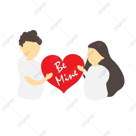 Valentines Day Couple Vector Png Images Be Mine Couple Valentine Day S