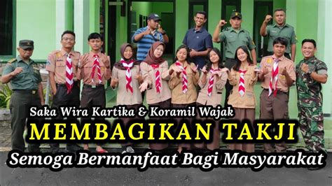 Saka Wira Kartika Bersama Koramil Wajak Membagikan Takjil Youtube