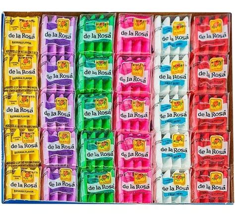 Chicle De La Rosa 4 Pastillas Sabores Surtidos 60 Chicles Mercadolibre