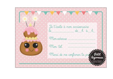 Carte Invitation Anniversaire Enfant Carte D Invitation Anniversaire