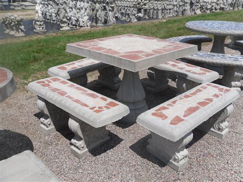 Patio Table Sets The Cement Barn Manufacturers Of Quality Concrete