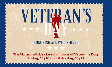 Veterans Day Woodbury Public Library