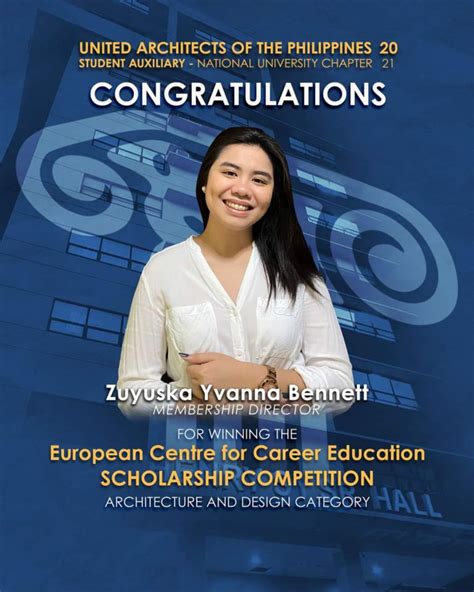 NU Architecture student wins ECCEDU Scholarship Competition | National University