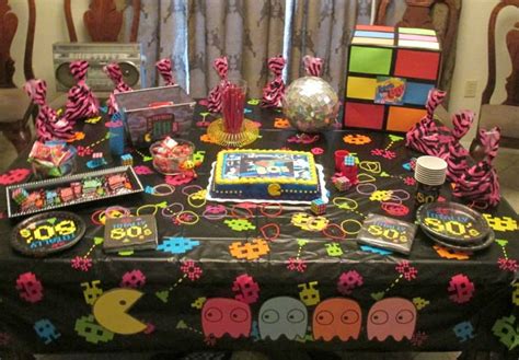 80s Table Decorations 80s Theme Party 1980s Party 80s Party