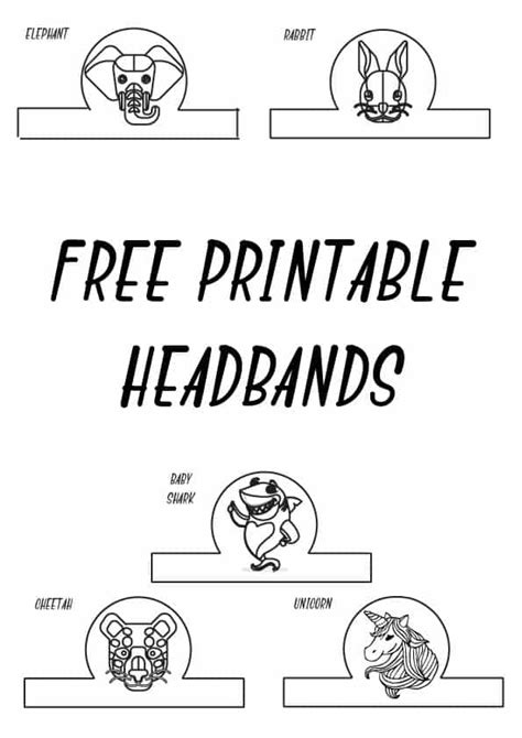 15 Free Printable Headband Templates ESL Vault