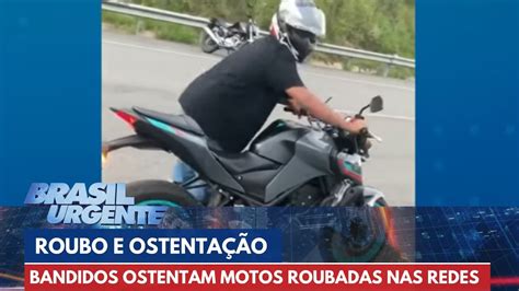 Motos roubadas são usadas para ostentar nas redes sociais Brasil