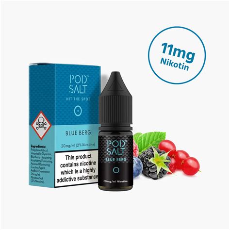 Pod Salt Blue Berg Früchte Menthol Nikotinsalz Liquid 20mg