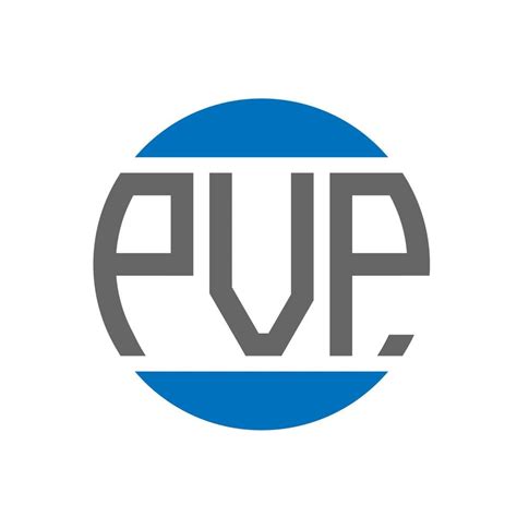 PVP letter logo design on white background. PVP creative initials circle logo concept. PVP ...