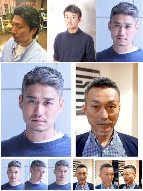 グレイヘア[50代]男性のメンズ髪型厳選【15選】がコレ！ メンズ ヘアスタイル 面接 髪型 メンズ パーマ