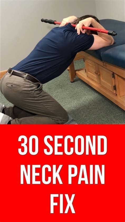 How To Relieve Neck Pain In Seconds Video In Neck Pain