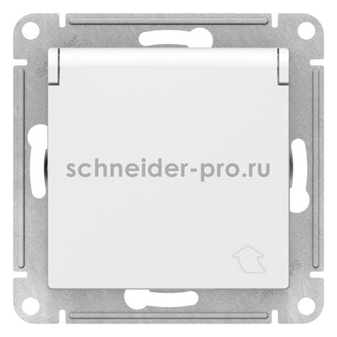 Розетка с заземлением со шторками и крышкой Schneider Electric ...